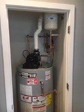 220. AO Smith Water Heater Installed in Closet